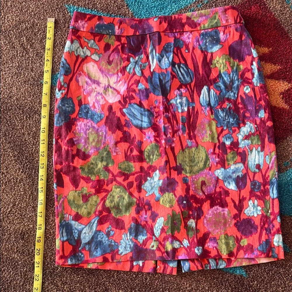 J. Crew Multicolor Floral Pencil Skirt - Picture 3 of 3